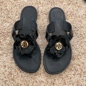 Tory Burch Breely Sandal in black. Brand new. 6.5